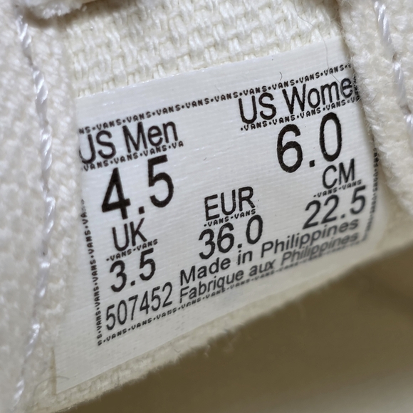 Vans Style 93 Mary Jane Women's Size 6 Beige Linen Canvas Buckle Shoes NEW - Picture 4 of 11